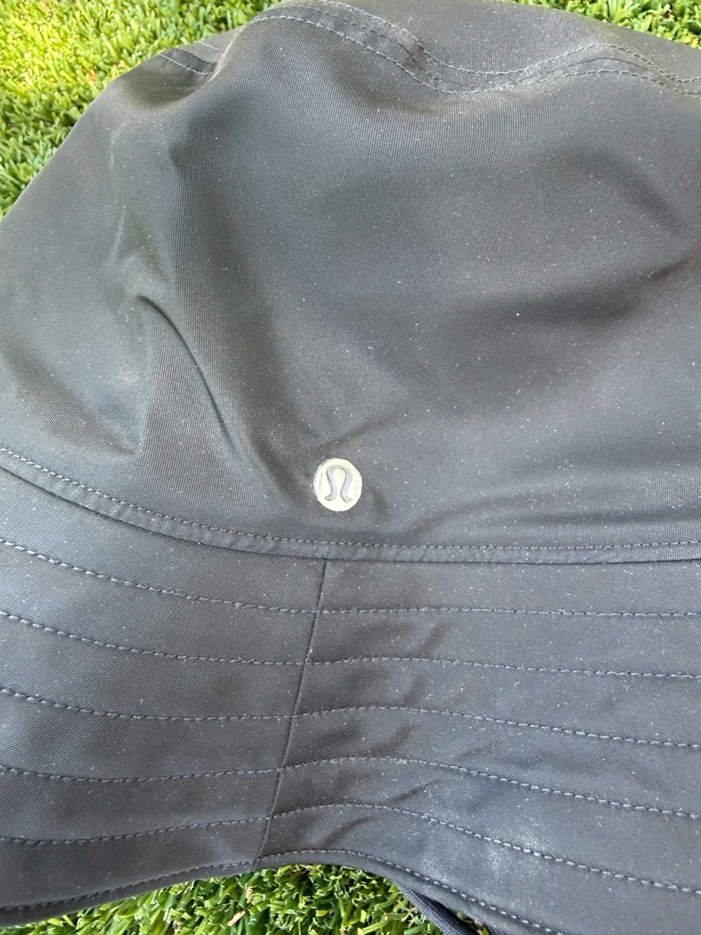 lululemon athletica Black nylon Bucket Hat with Adjustable Chin Cord